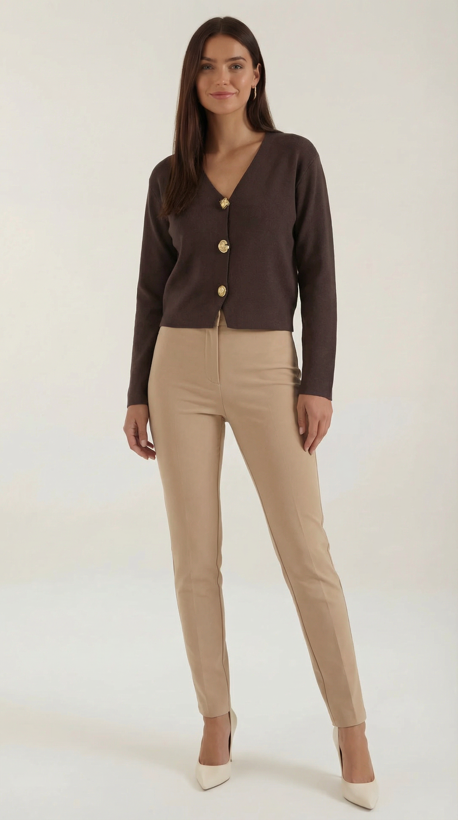 Phyllis V-Neck Knit Cardigan