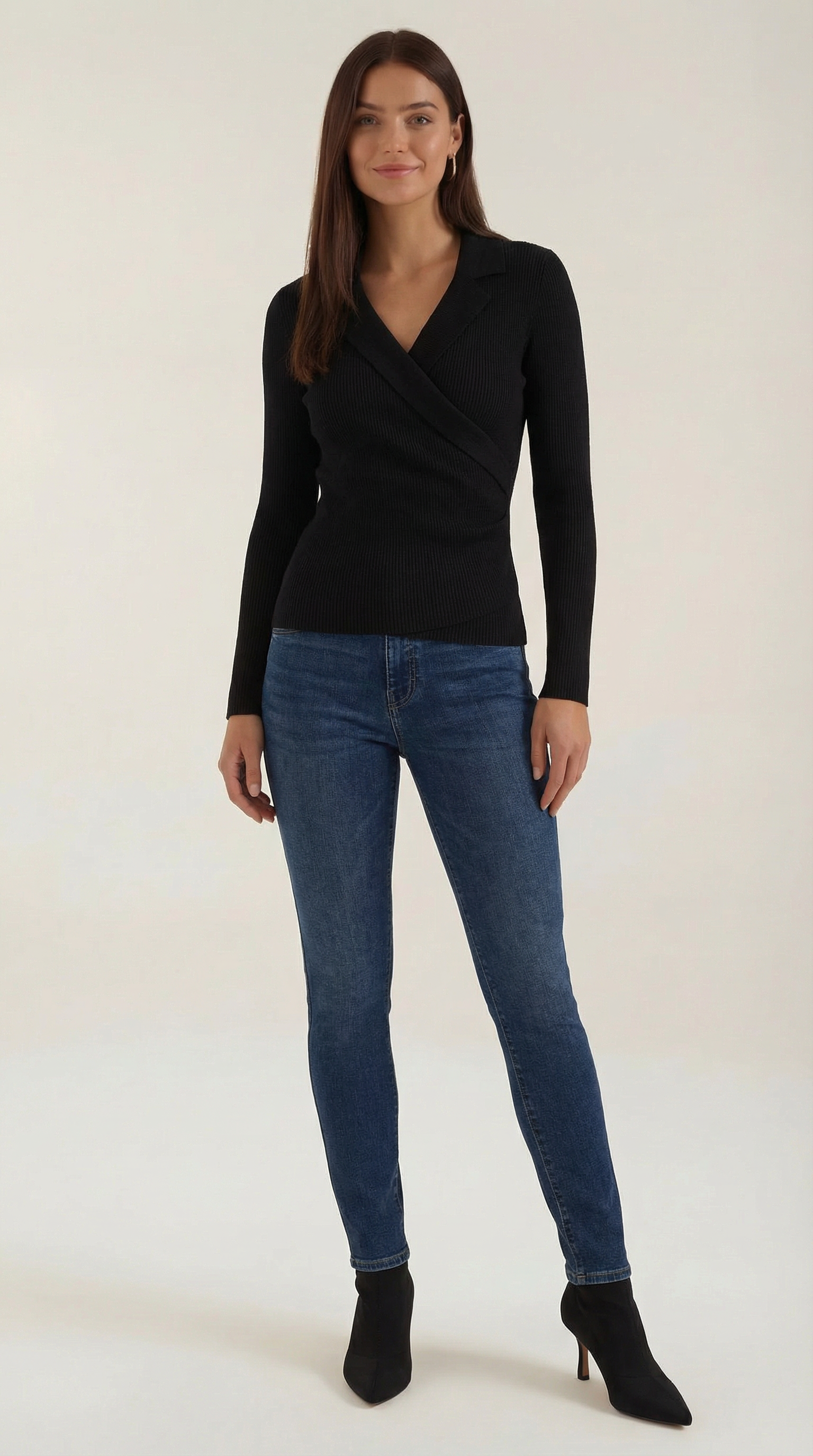 Sara Wrap Knit Sweater