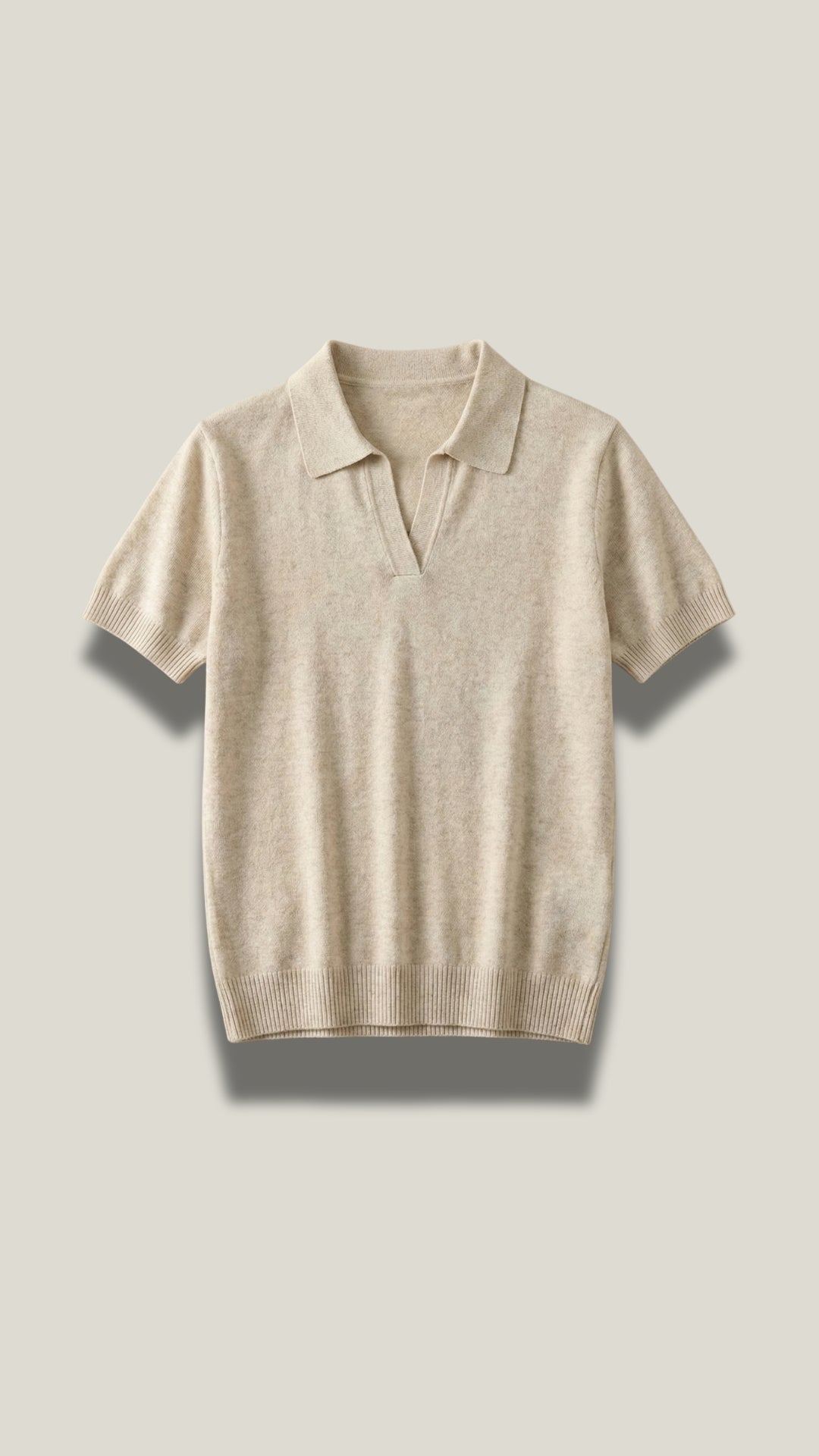 Rita Knitted Short-Sleeved Polo Top