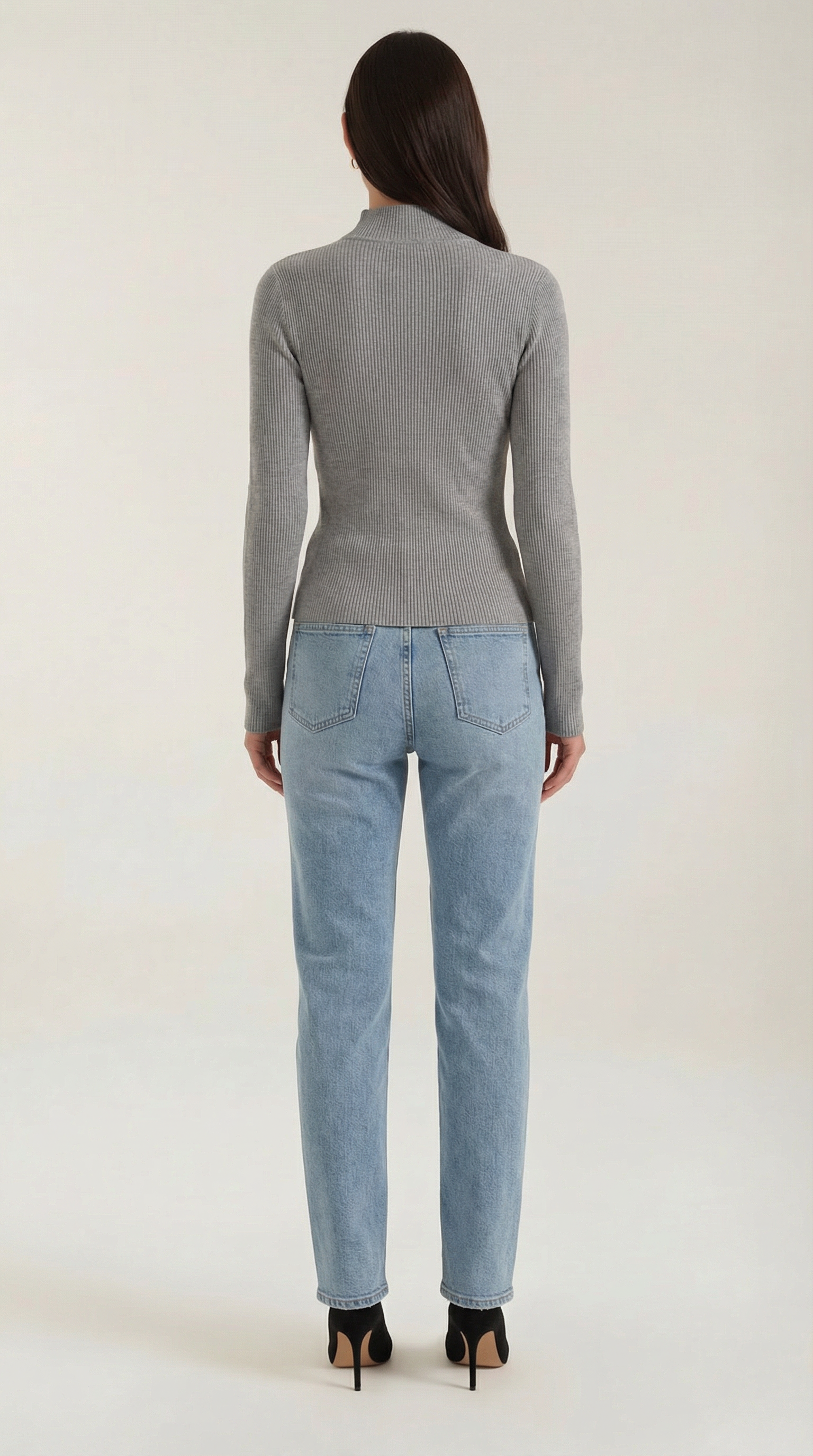 Barbara Chic Cutout Long-Sleeve Knit Top