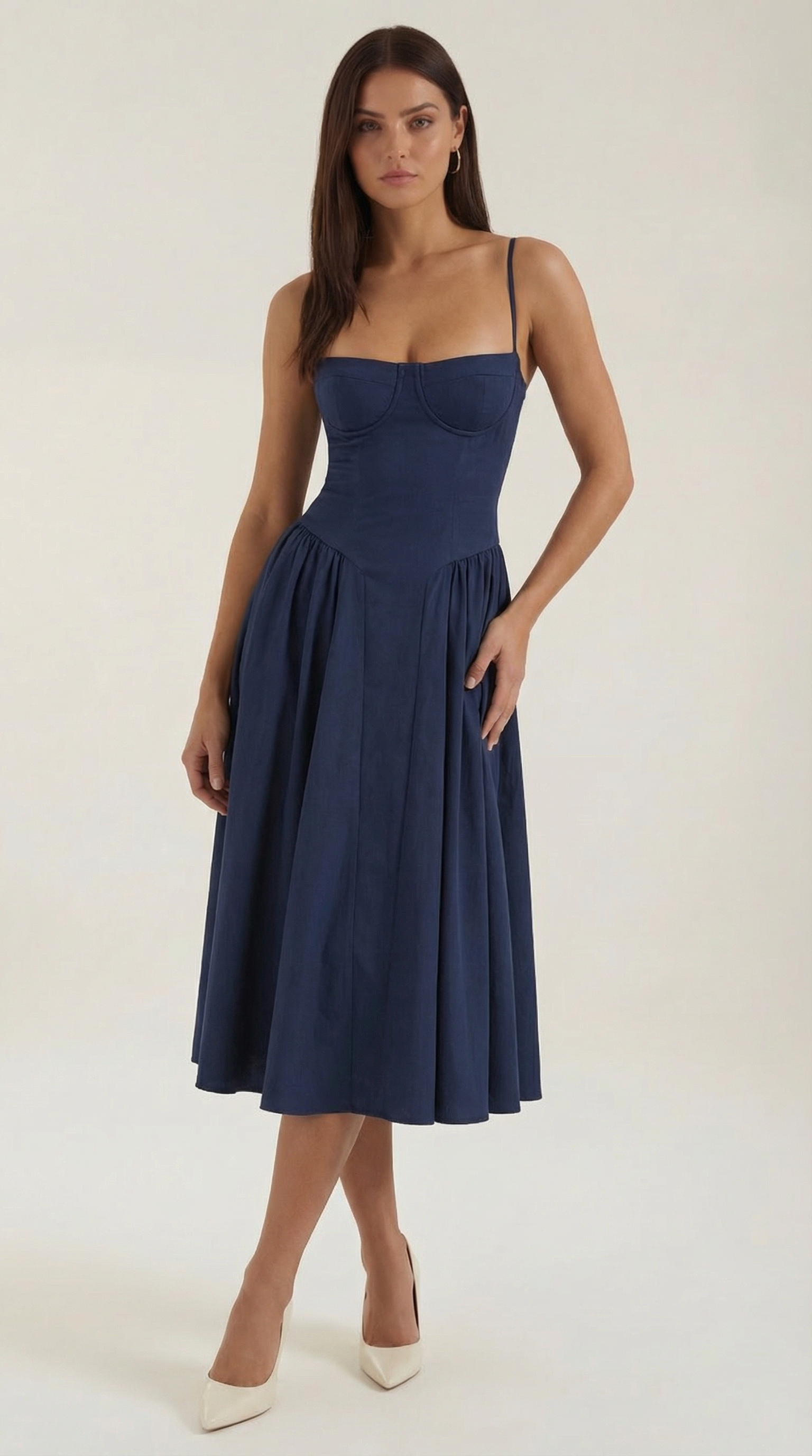 Odette Corset Midi Dress