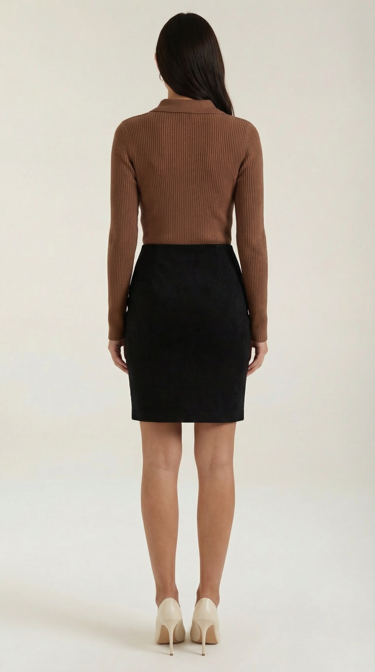 Gail Collared Long Sleeve Knit Top