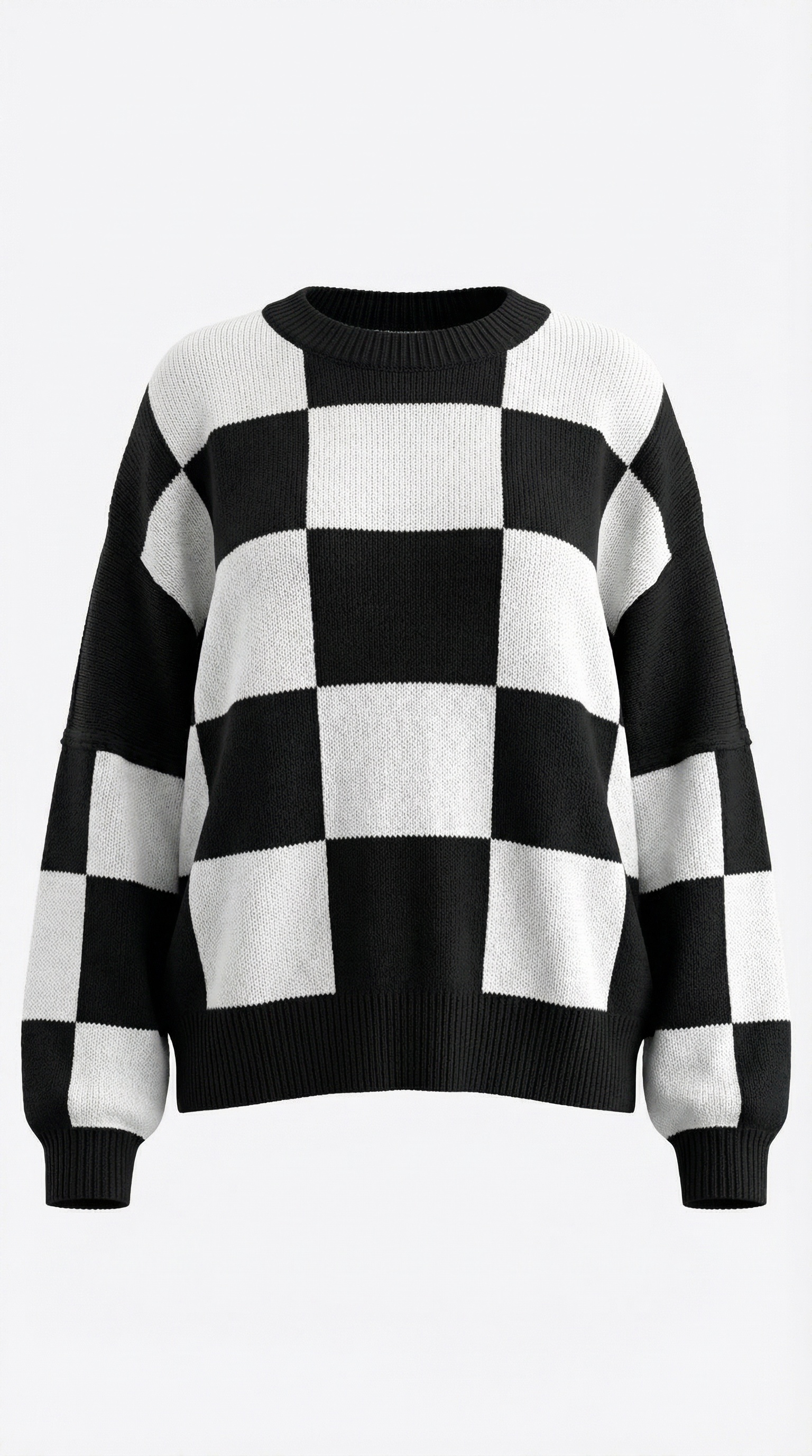 Emma Checkered Knit Sweater
