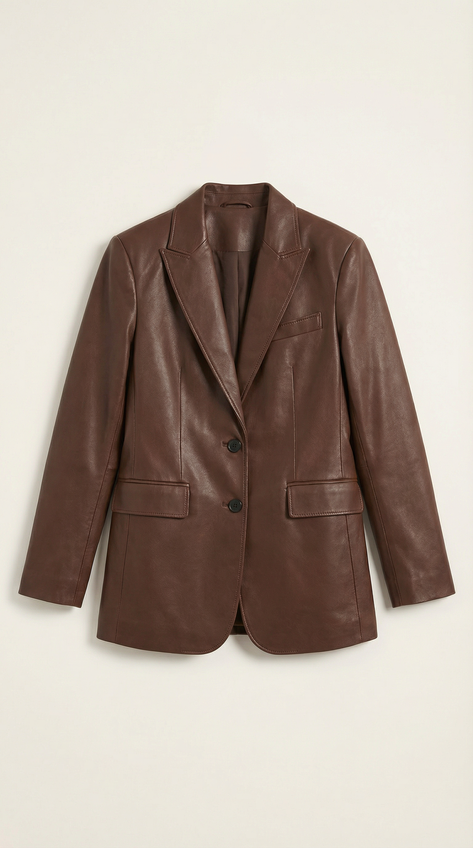 Catherine Oversized Leather Blazer