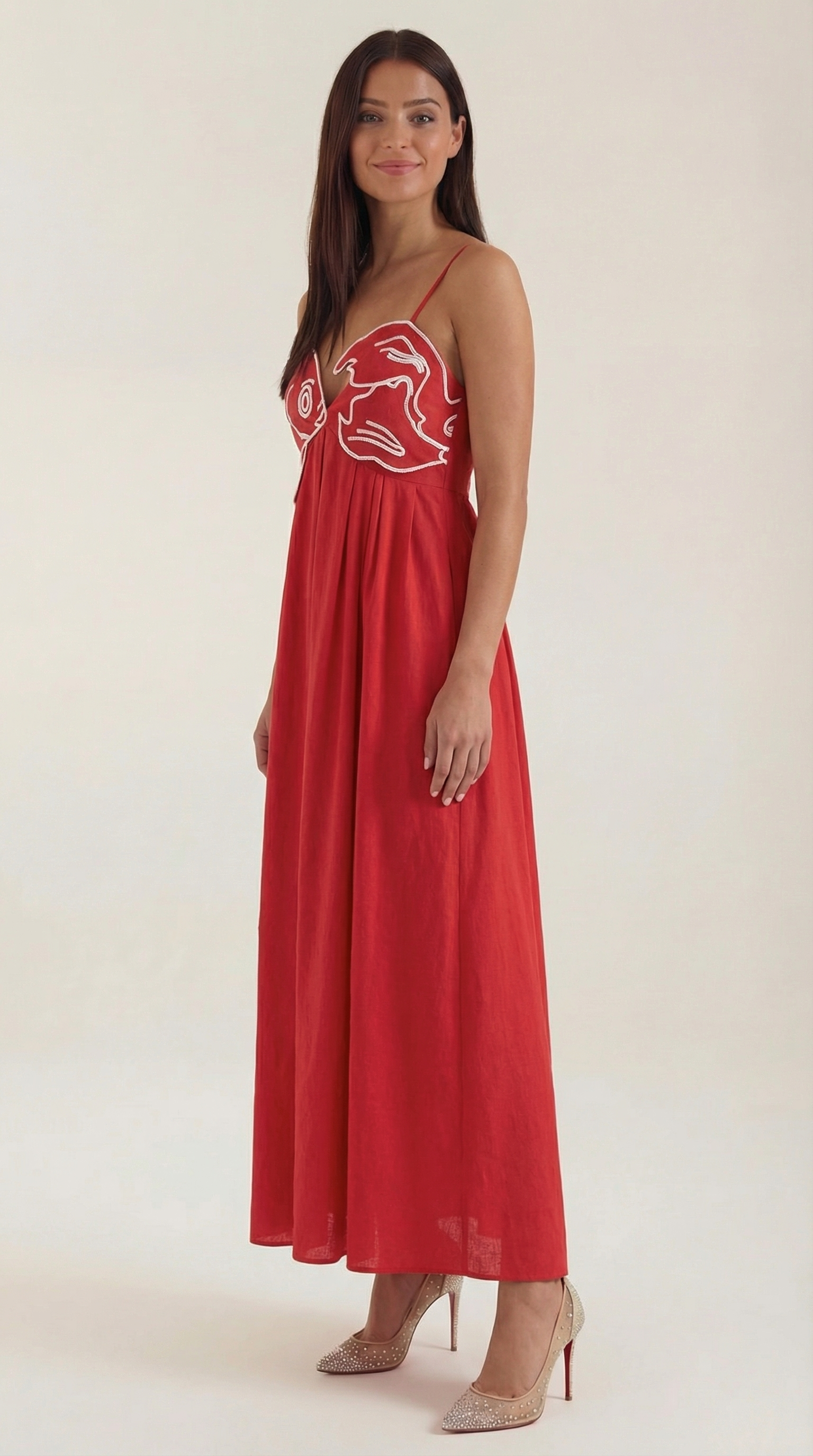 Deborah Embroidered Maxi Dress