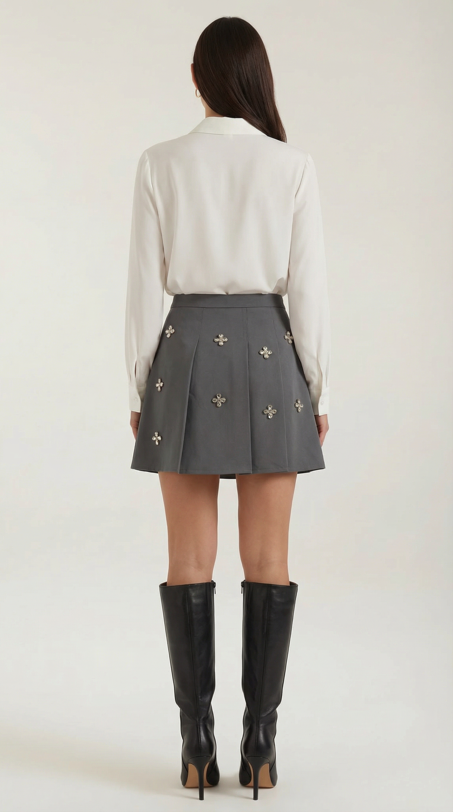 Gloria Daisy-Charm Knit Skirt