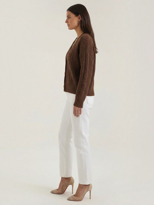 Janet Oversized Cable Knit Sweater