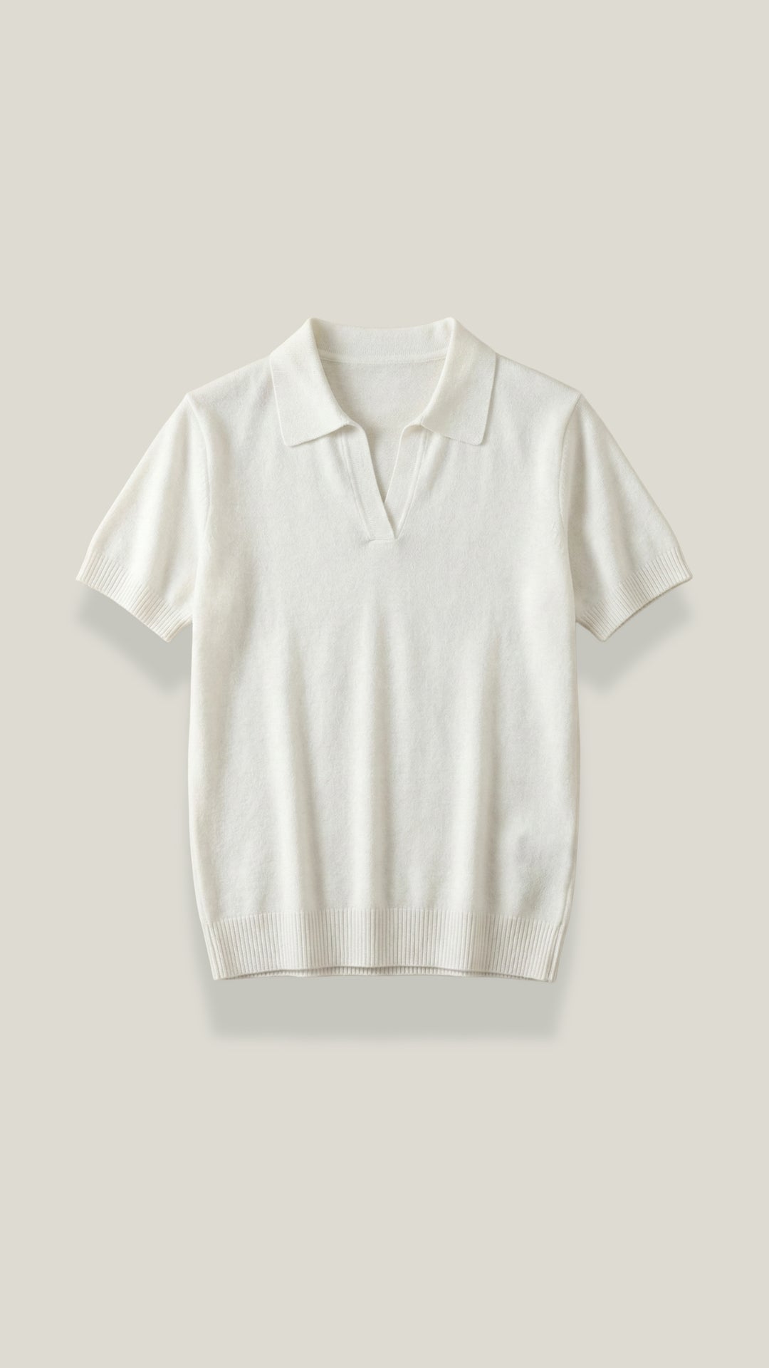 Rita Knitted Short-Sleeved Polo Top