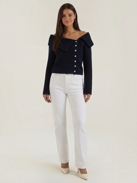 Sarah Asymmetrical Knitted Top