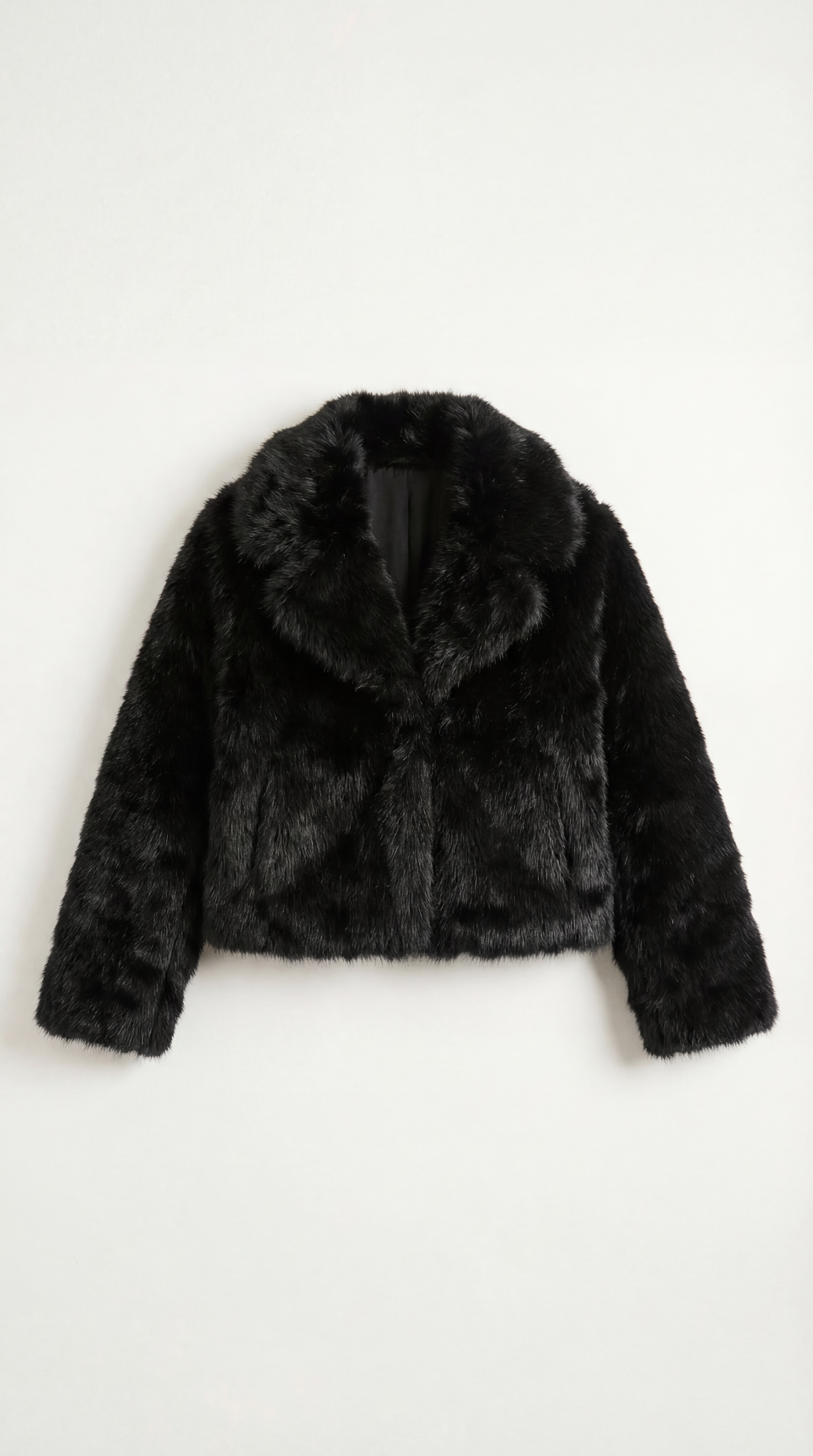 Debra Black Faux Fur Jacket