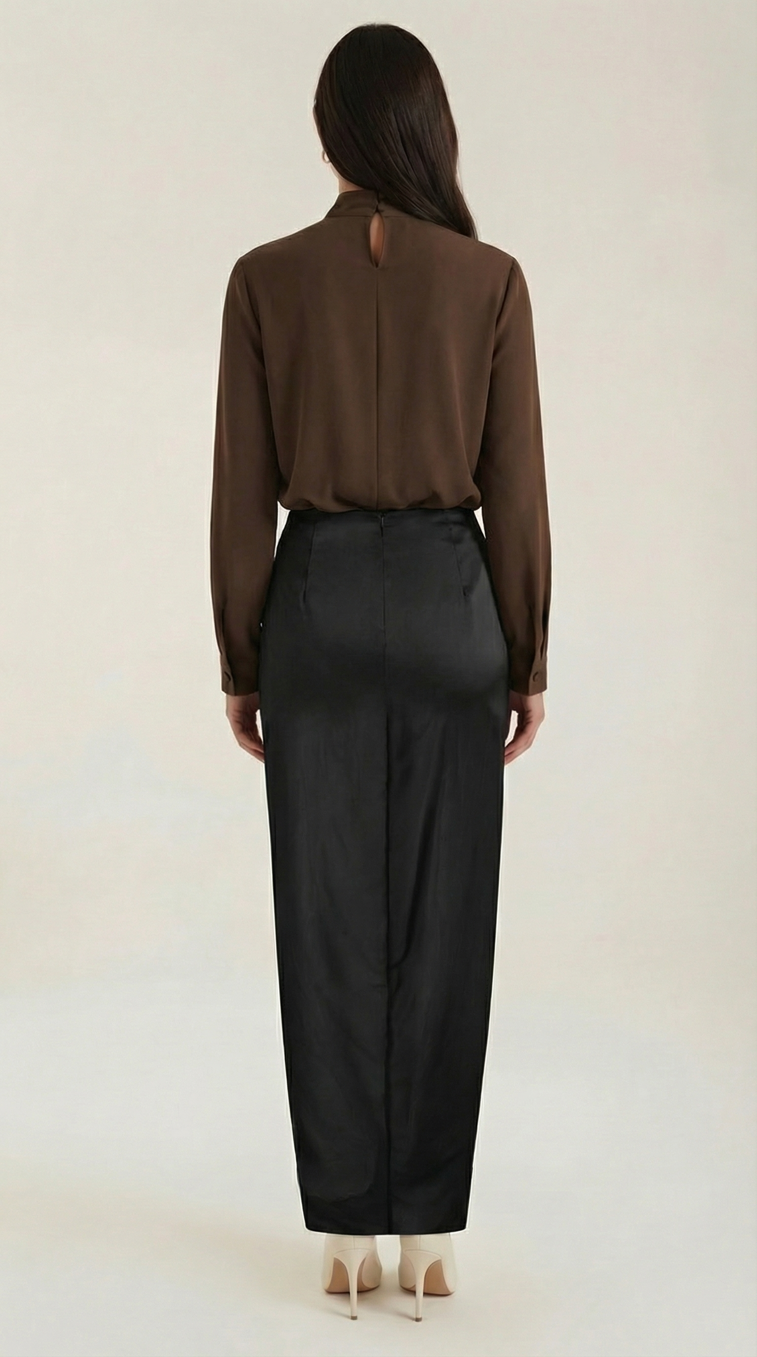 Cleo Ruched Midi Skirt