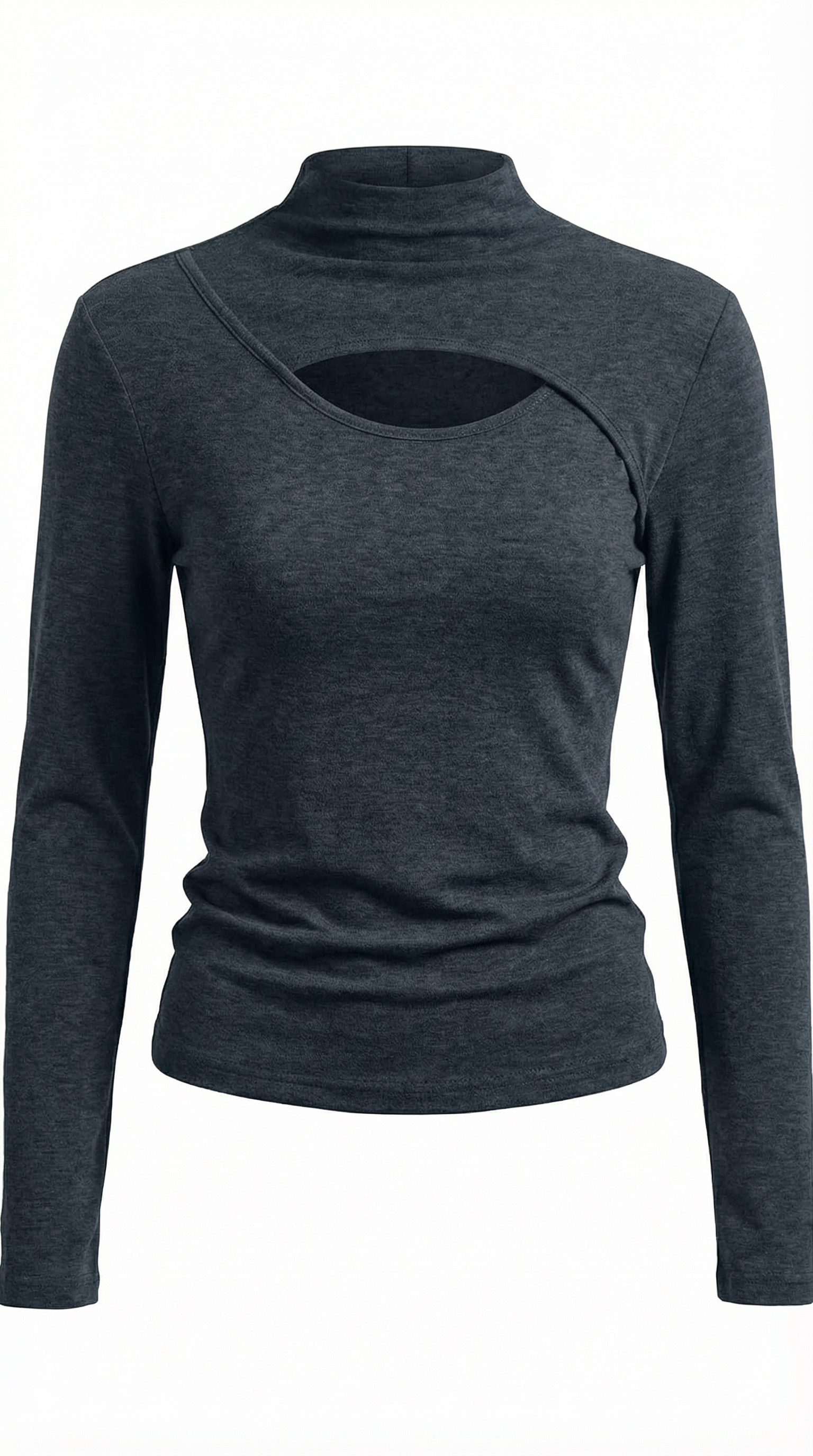 Barbara Chic Cutout Long-Sleeve Knit Top