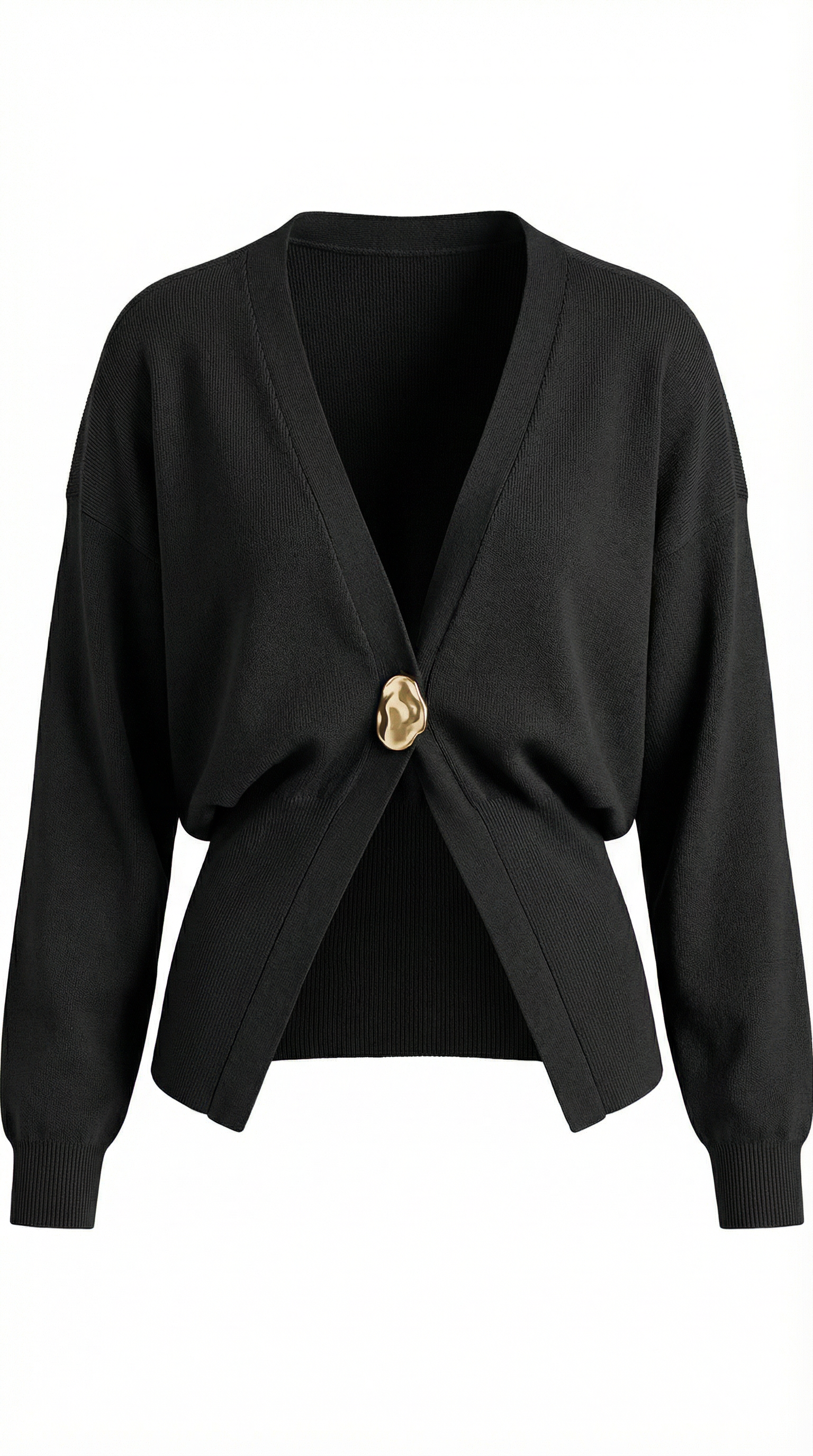 Christine Chic Deep-V Statement Cardigan