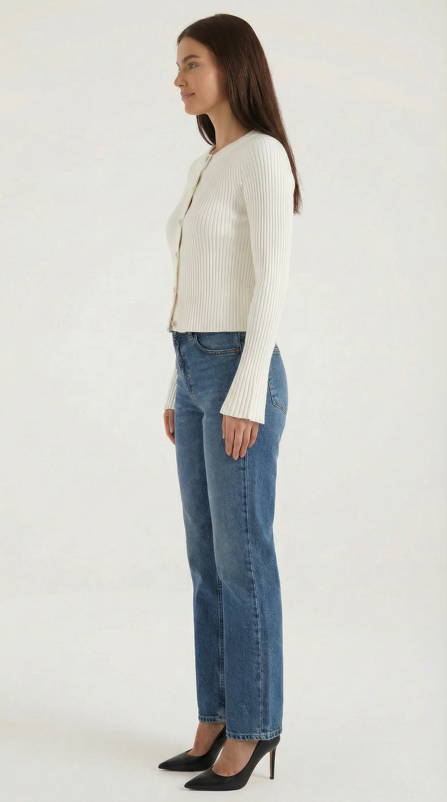 Betty Button-Up Knit Top
