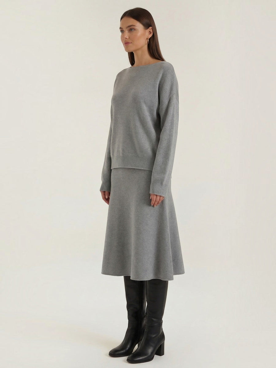 Amy Knit Sweater and Midi Skirt Set