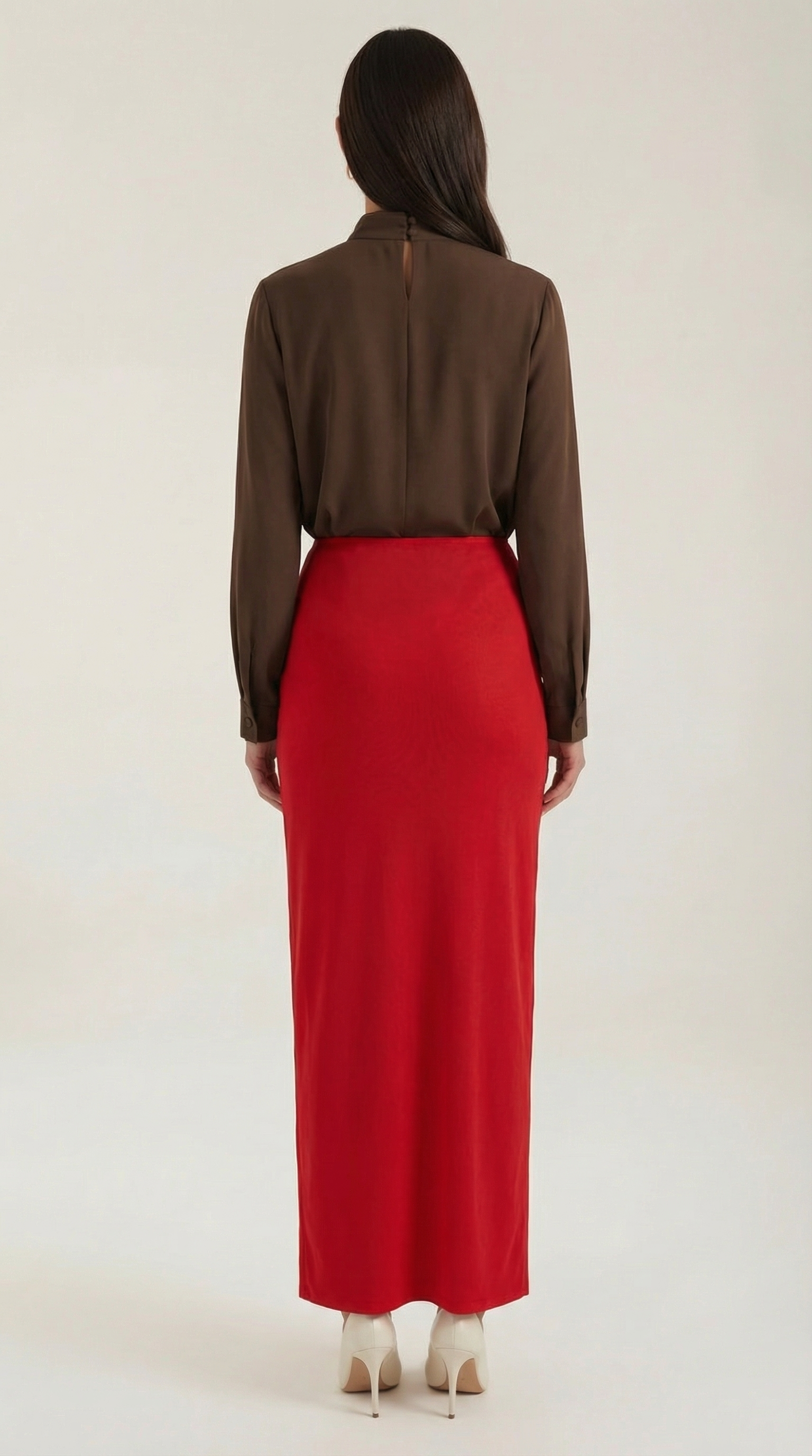 Cleo Ruched Midi Skirt