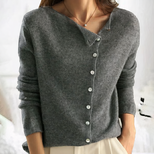 Mina V Neck Button Front Cardigan