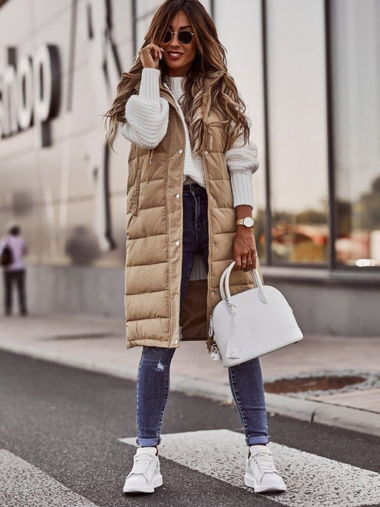 Bea Knee Length Quilted Vest