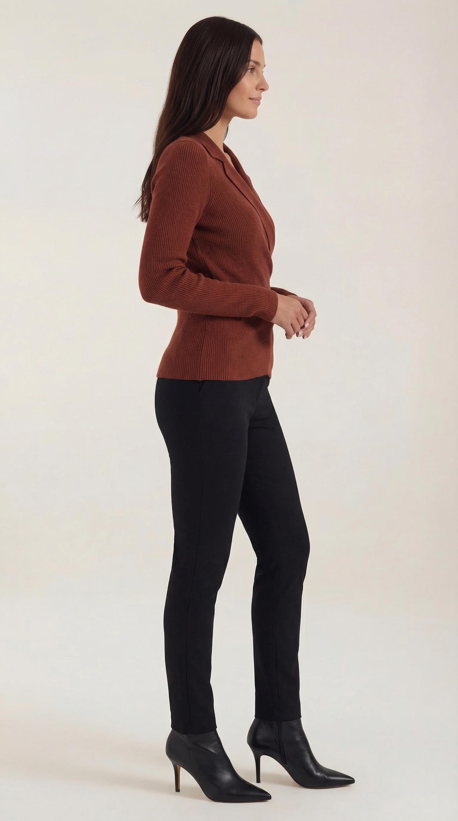 Sara Wrap Knit Sweater