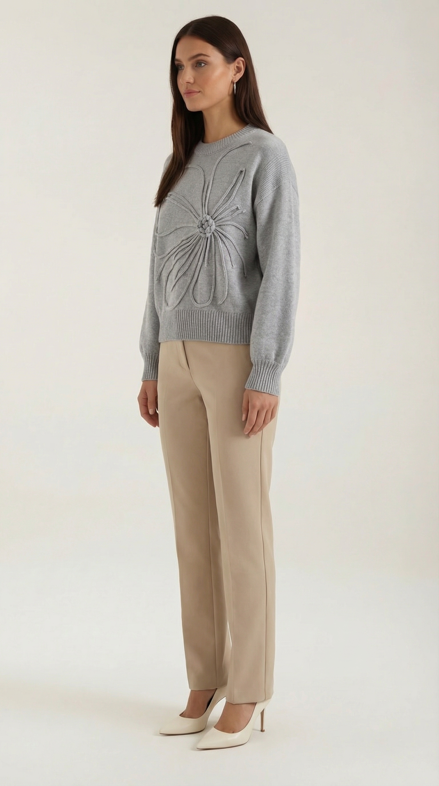 Annie Floral Knit Sweater