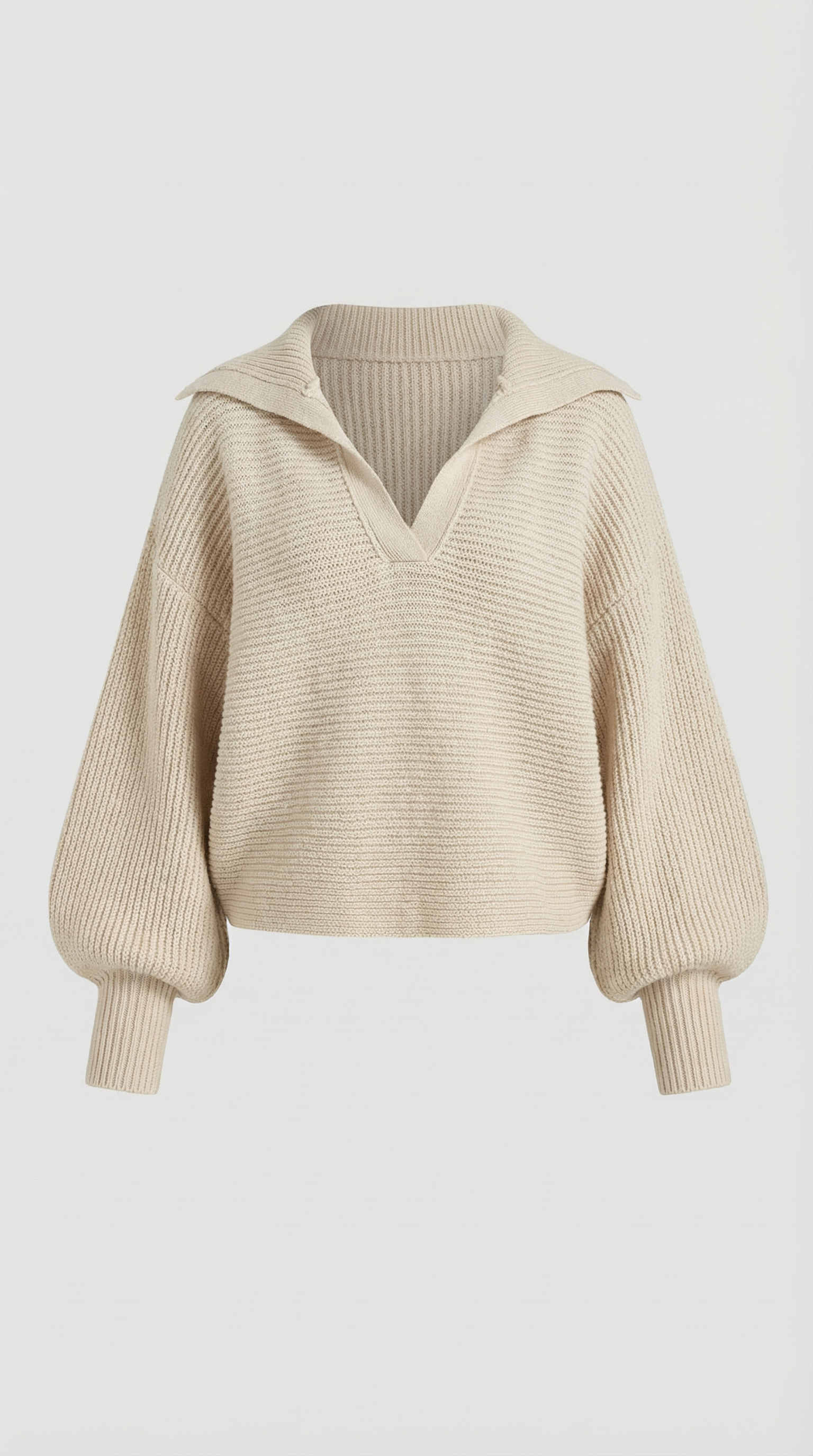 Pauline Collared Chunky Knit Sweater