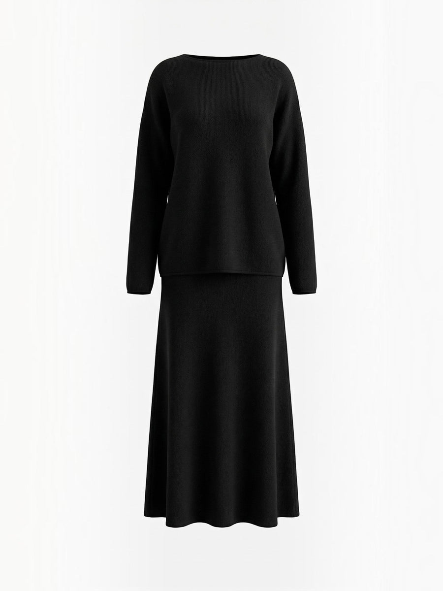 Amy Knit Sweater and Midi Skirt Set