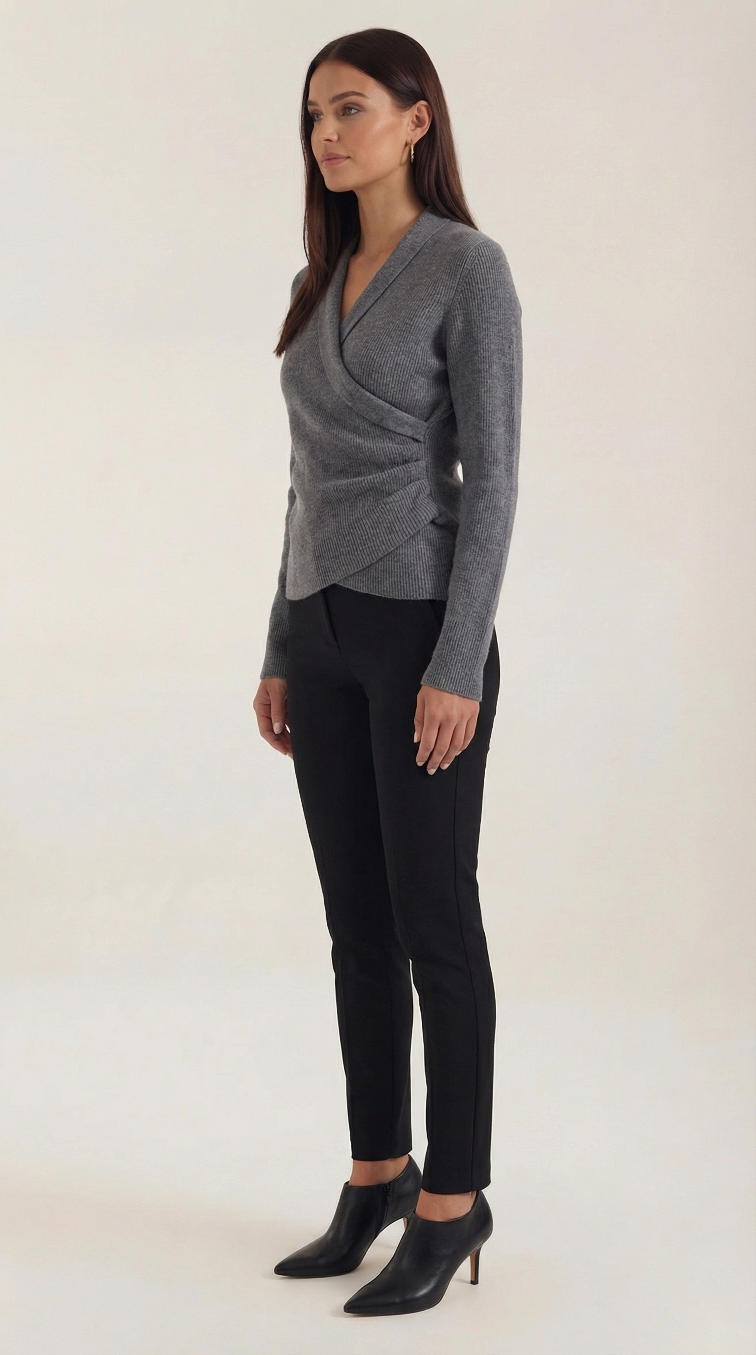 Sara Wrap Knit Sweater