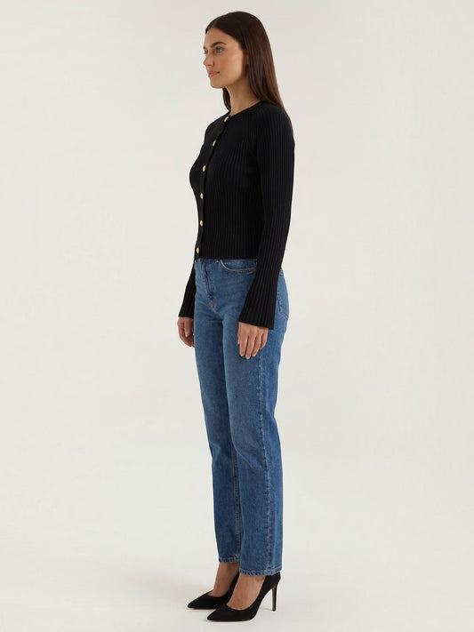 Betty Button-Up Knit Top