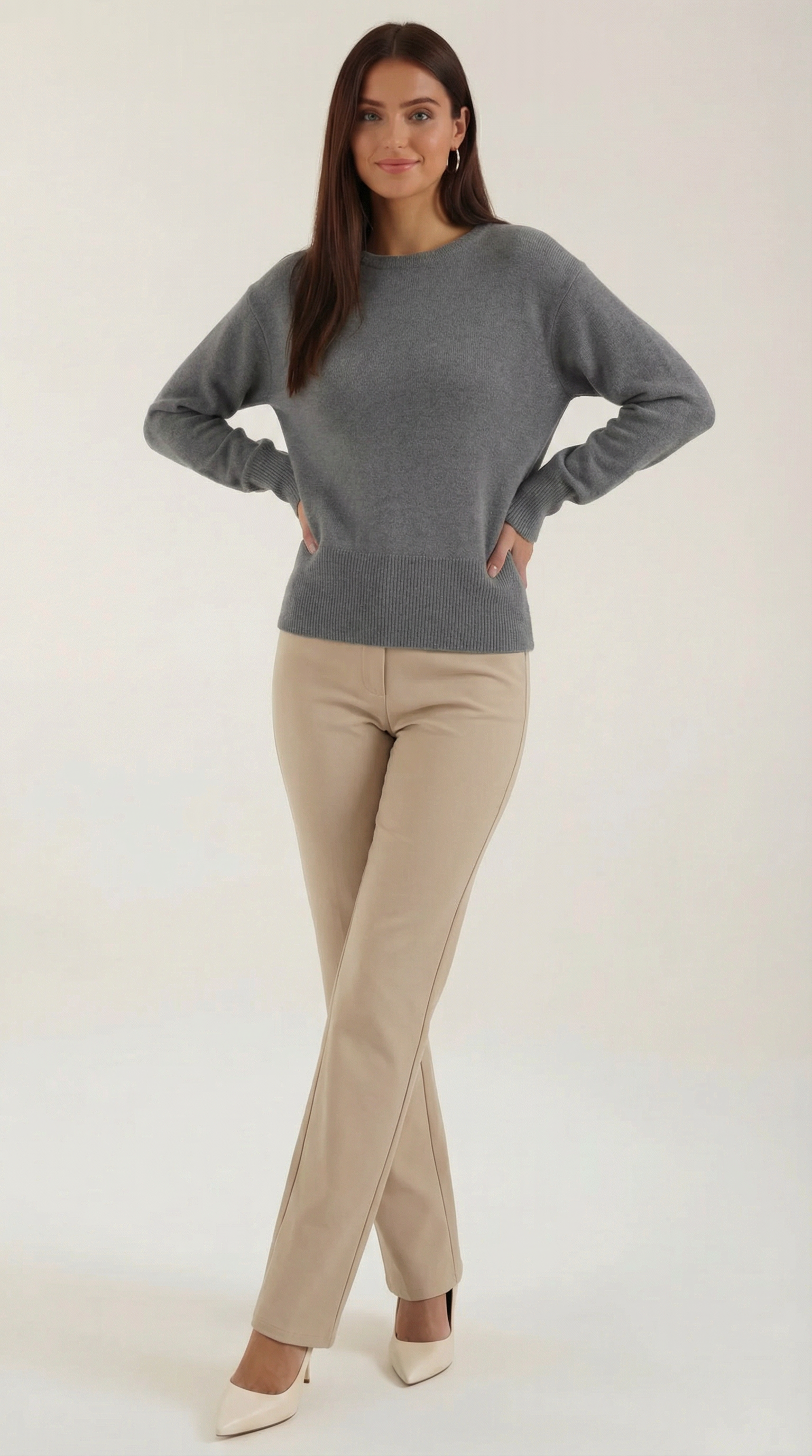 Crystal Cinched Knit Sweater