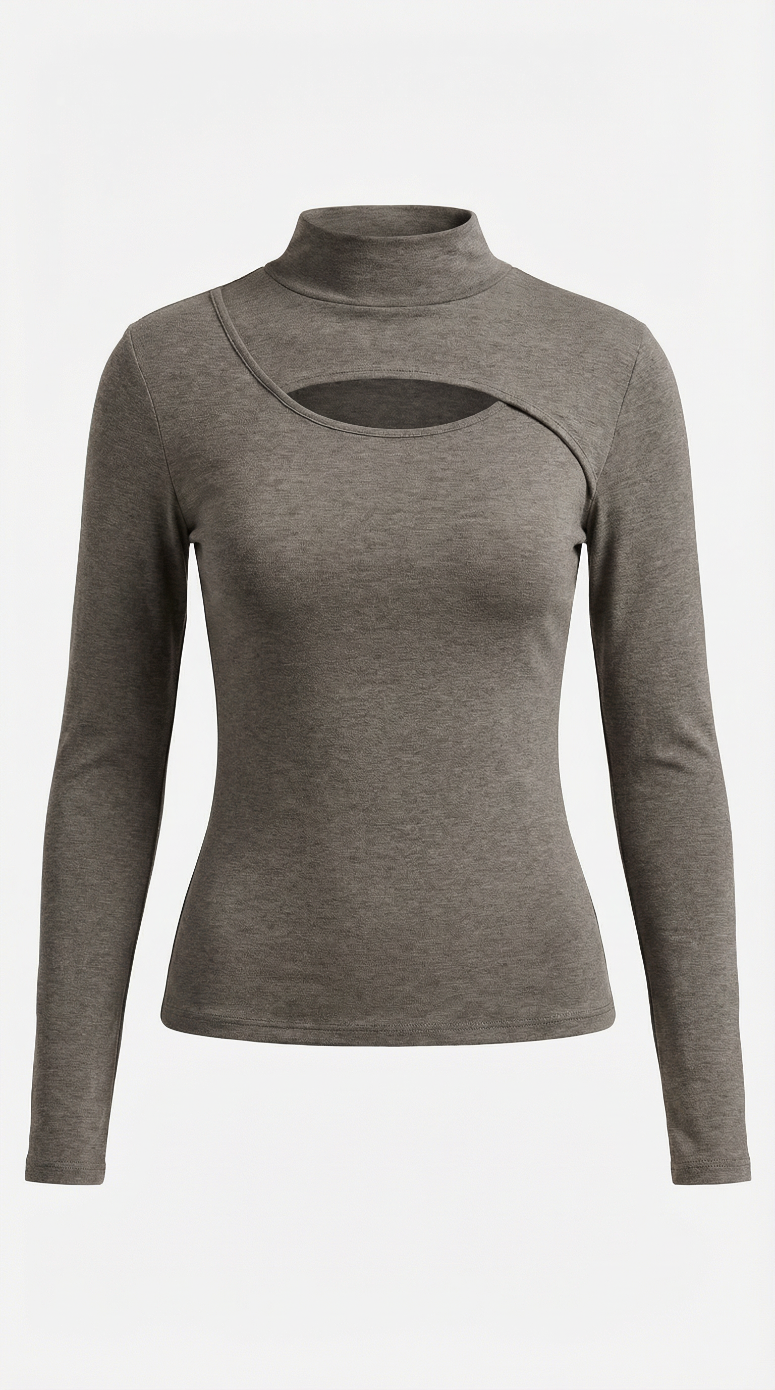 Barbara Chic Cutout Long-Sleeve Knit Top