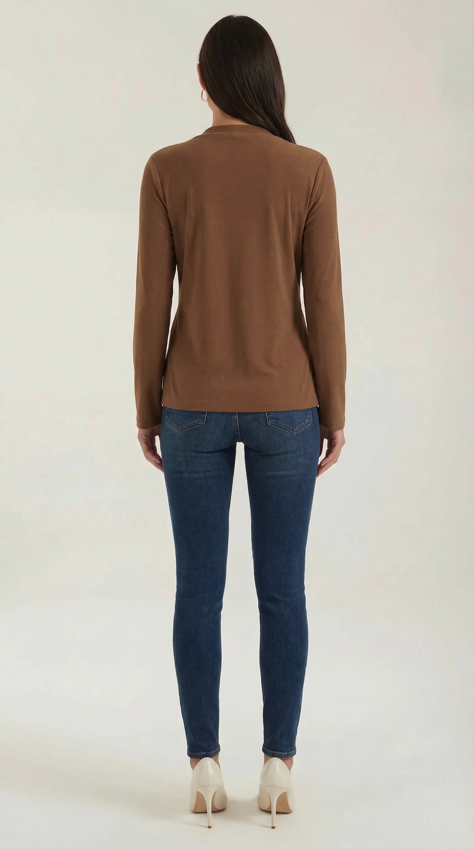Jamie Knotted Mock Neck Blouse