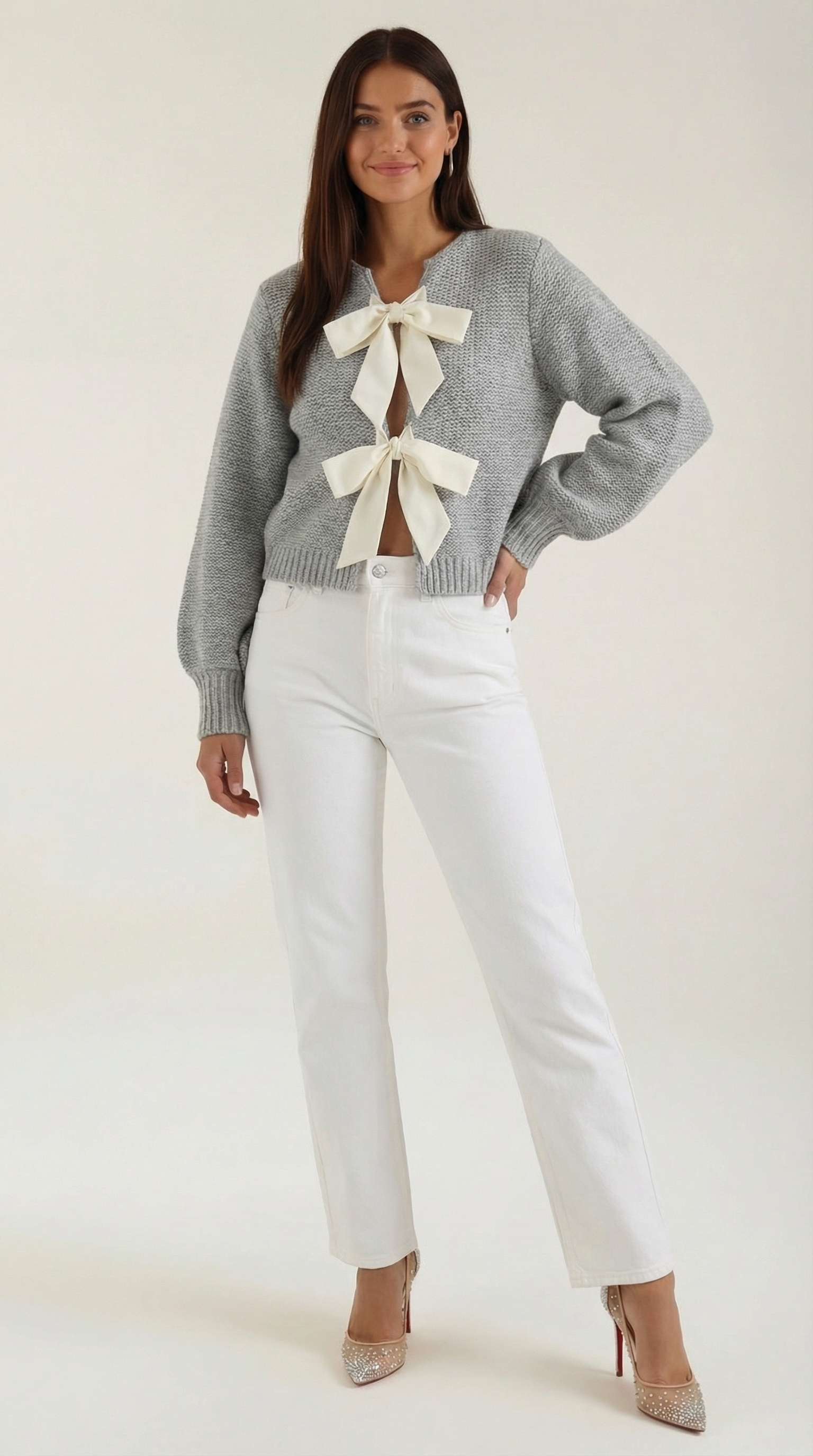 Cynthia Bow-Tie Knit Top