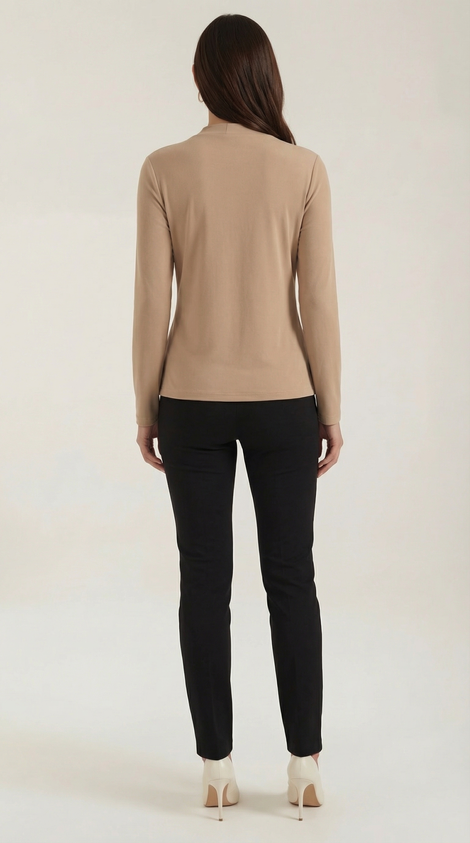 Jamie Knotted Mock Neck Blouse