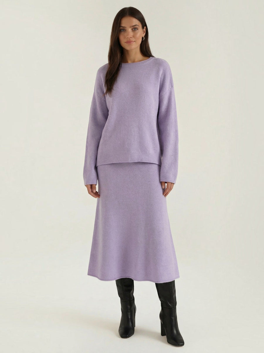 Amy Knit Sweater and Midi Skirt Set