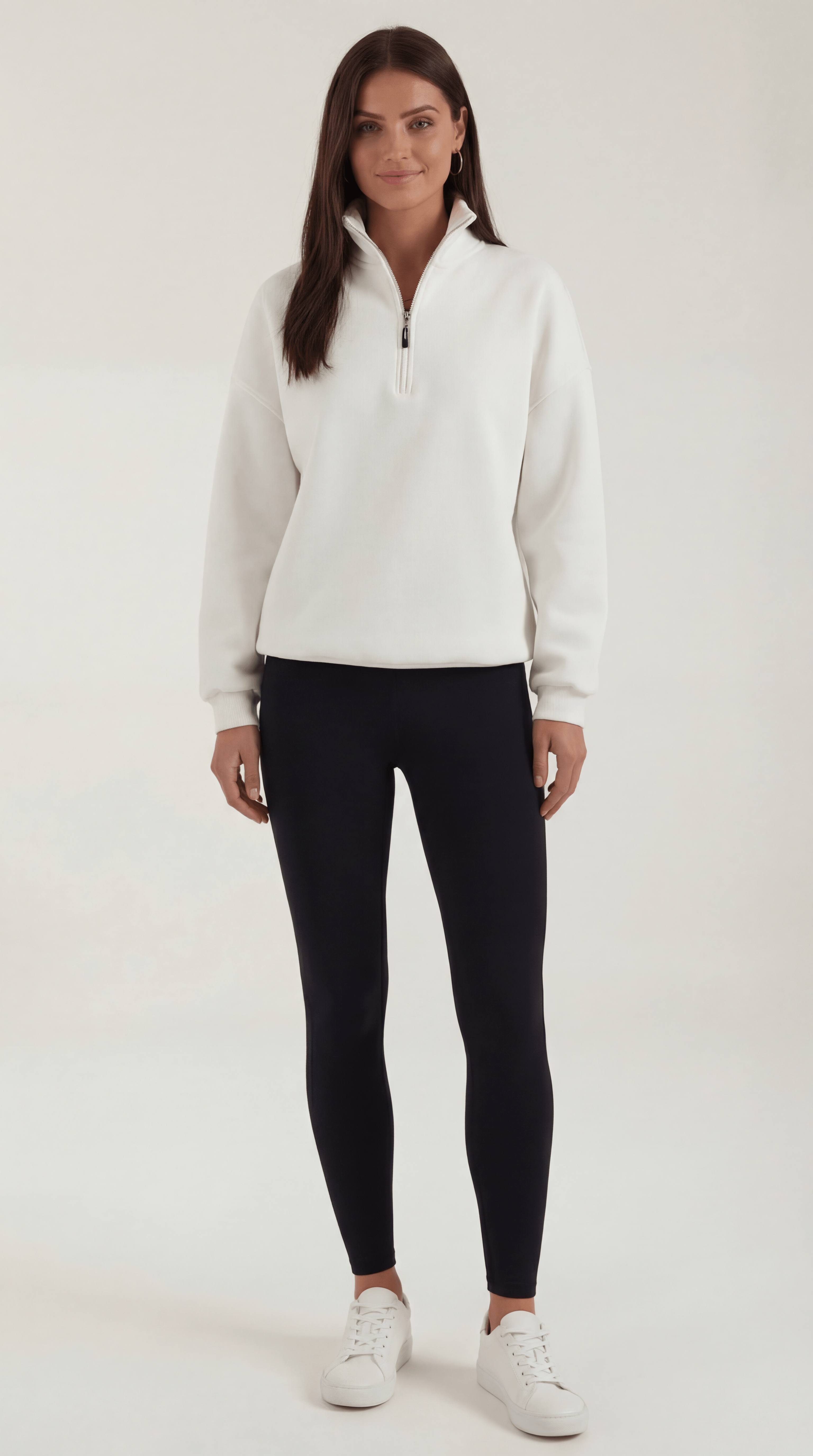 Lori Oversized Quarter-Zip Sweater