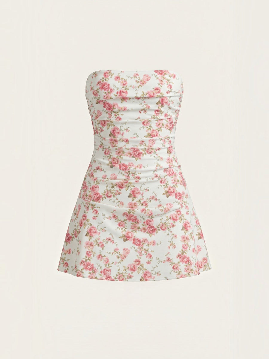 Genevieve Strapless Ruched Mini Dress