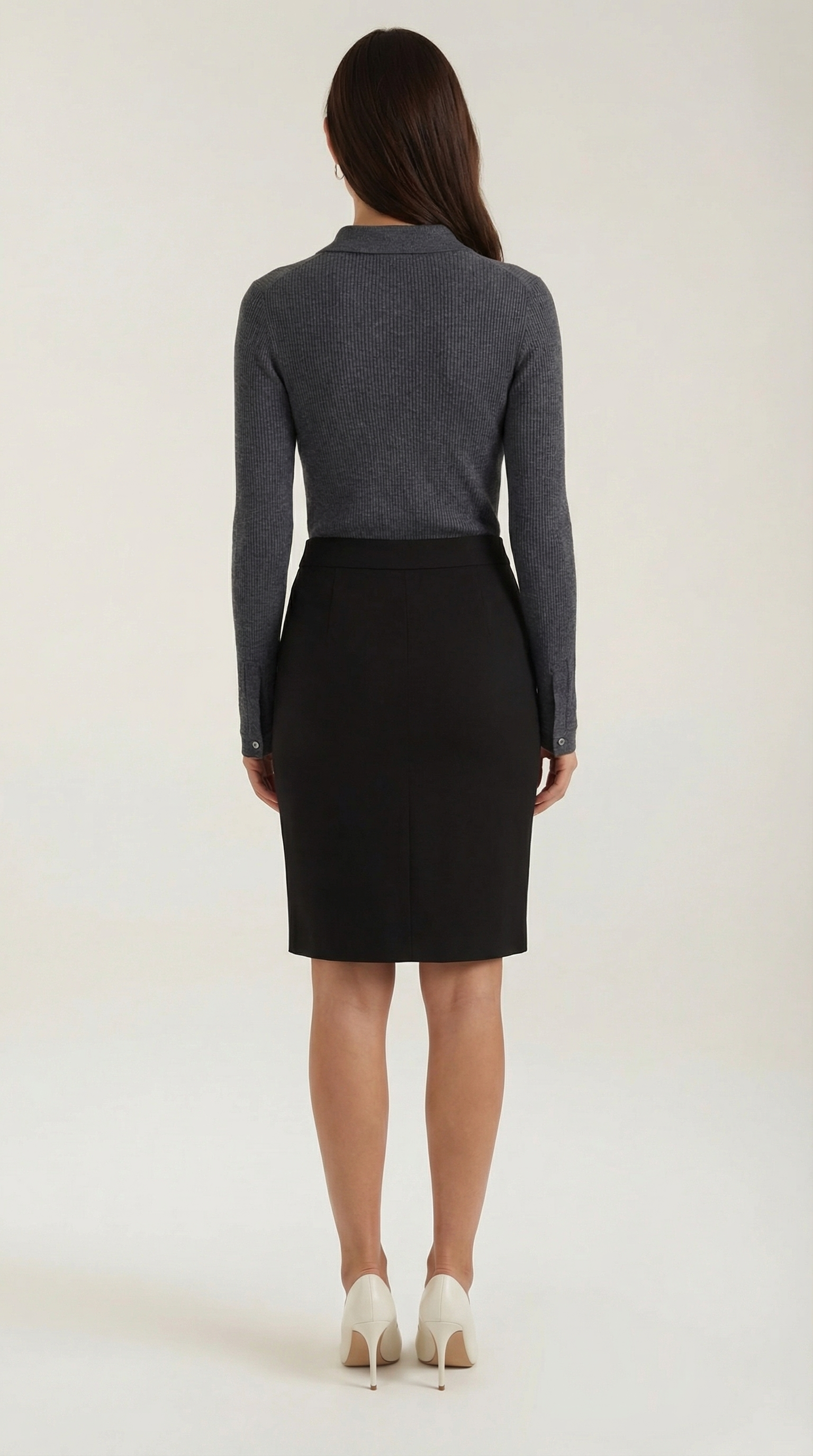 Gail Collared Long Sleeve Knit Top