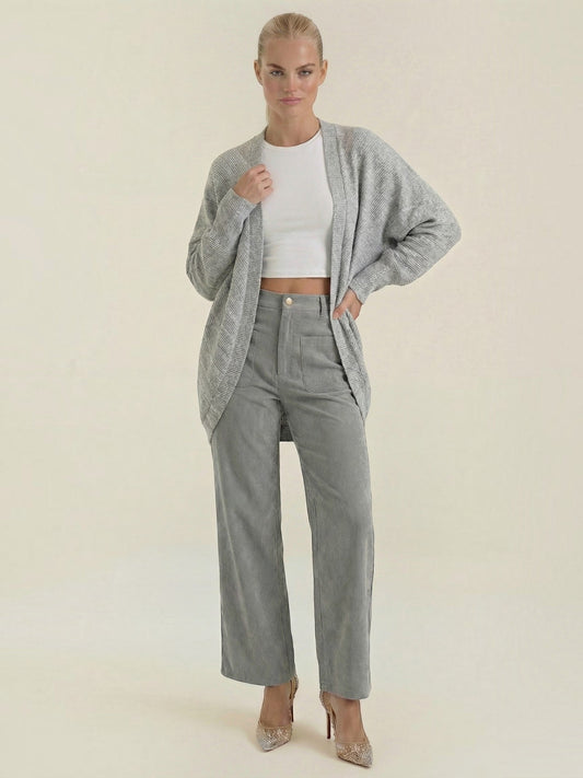 Cassandra Oversized Batwing Open Cardigan