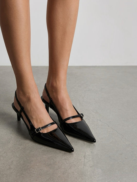 Tahlia Patent Slingback Pumps