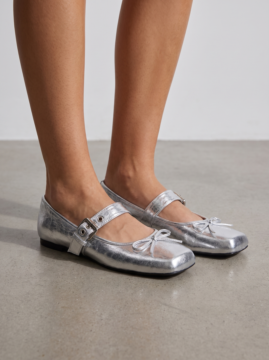 Ellie Buckle Strap Ballet Flats