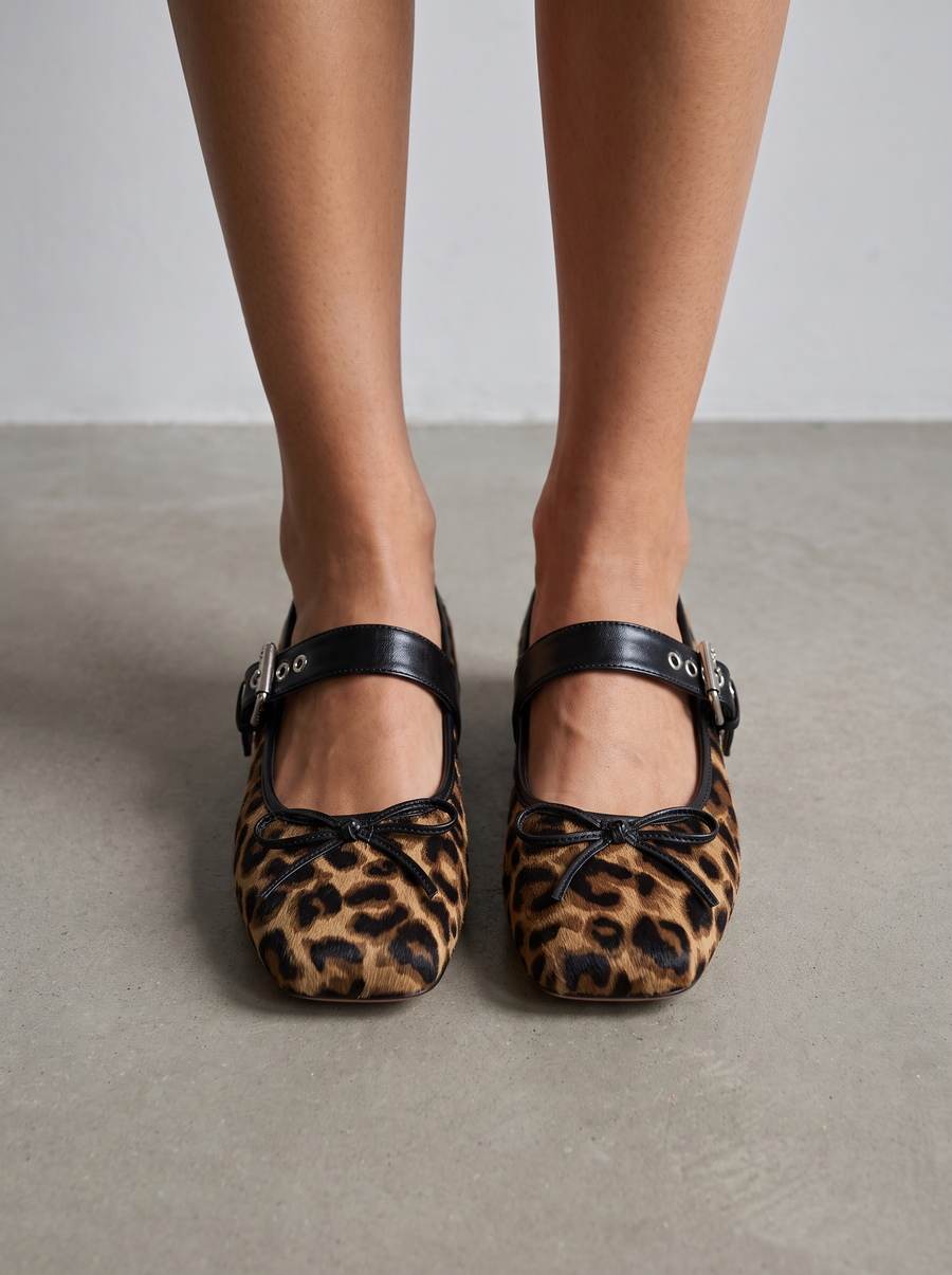Ellie Buckle Strap Ballet Flats