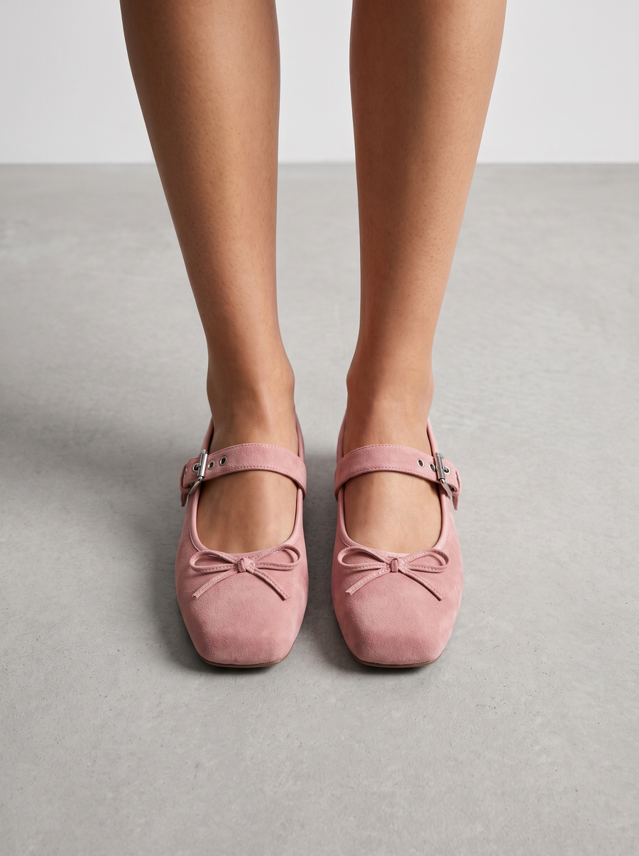 Ellie Buckle Strap Ballet Flats