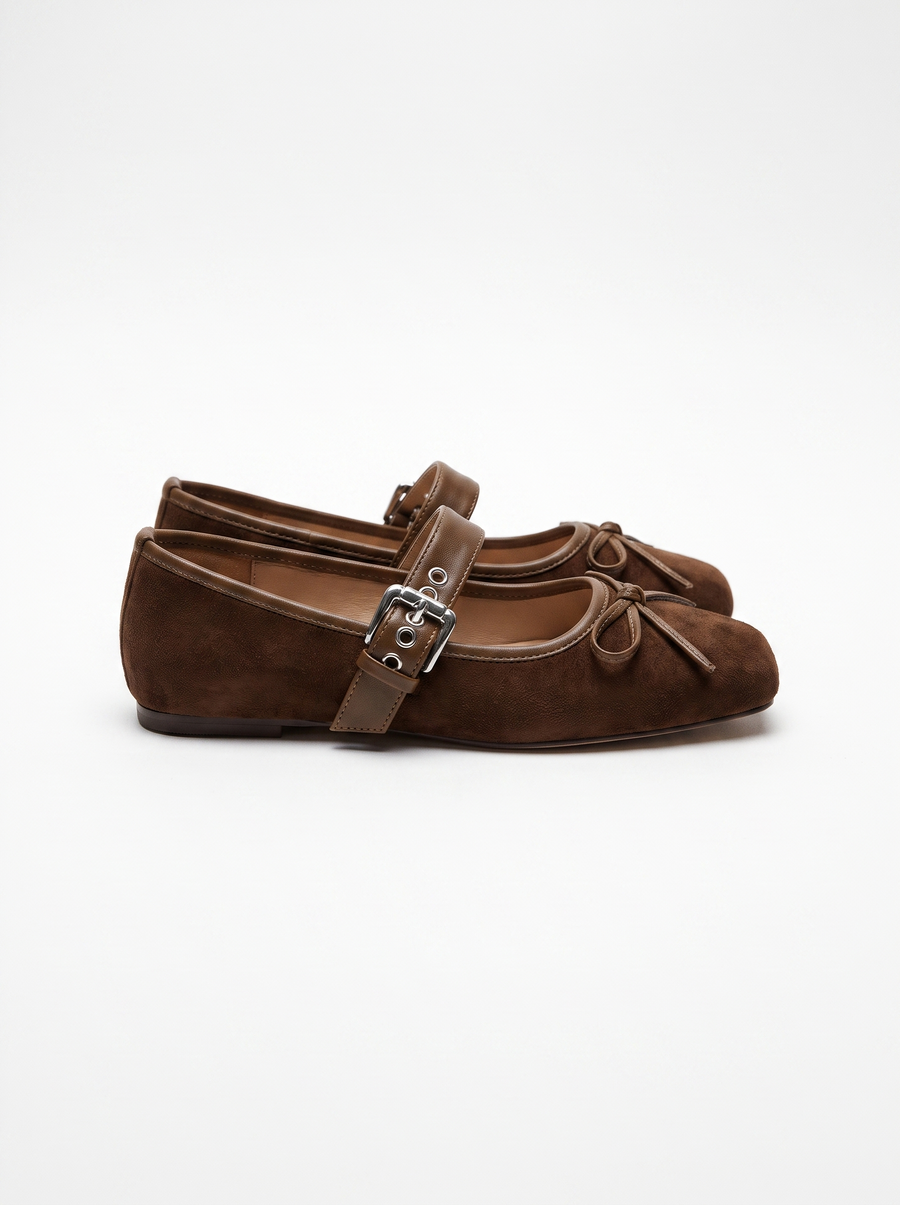 Ellie Buckle Strap Ballet Flats
