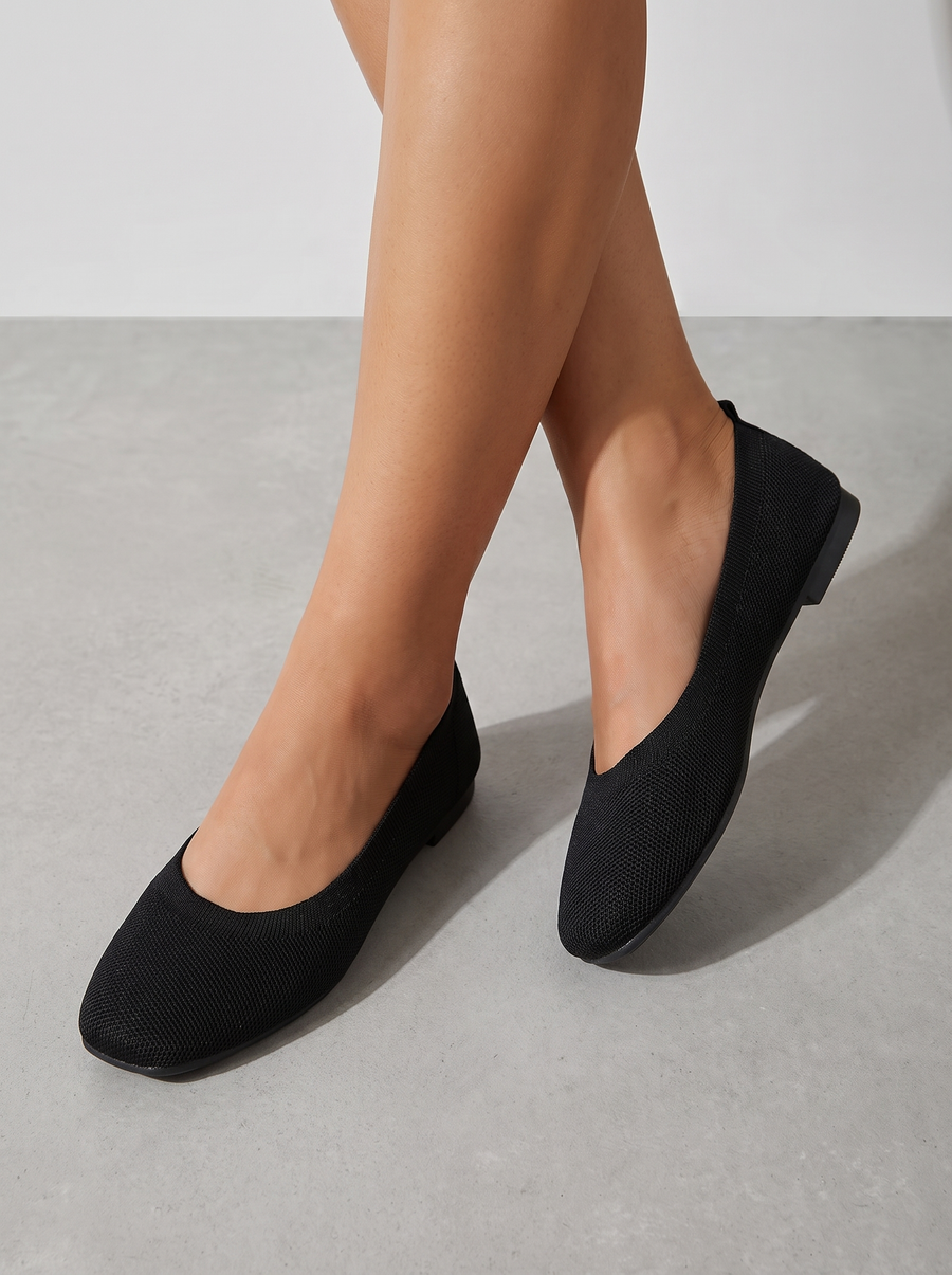 Lita Knit Look Ballet Flats