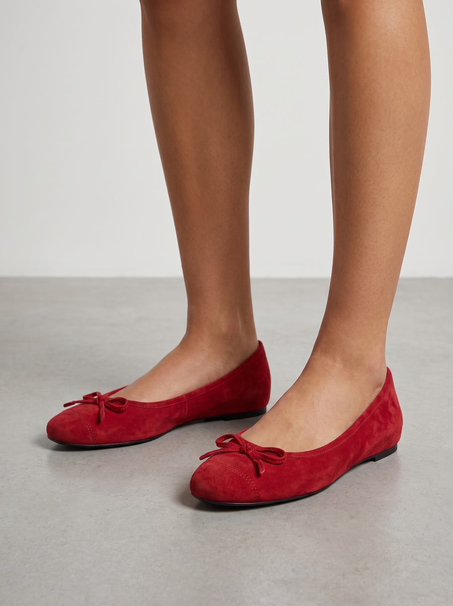 Mackie Bow Detail Ballet Flats