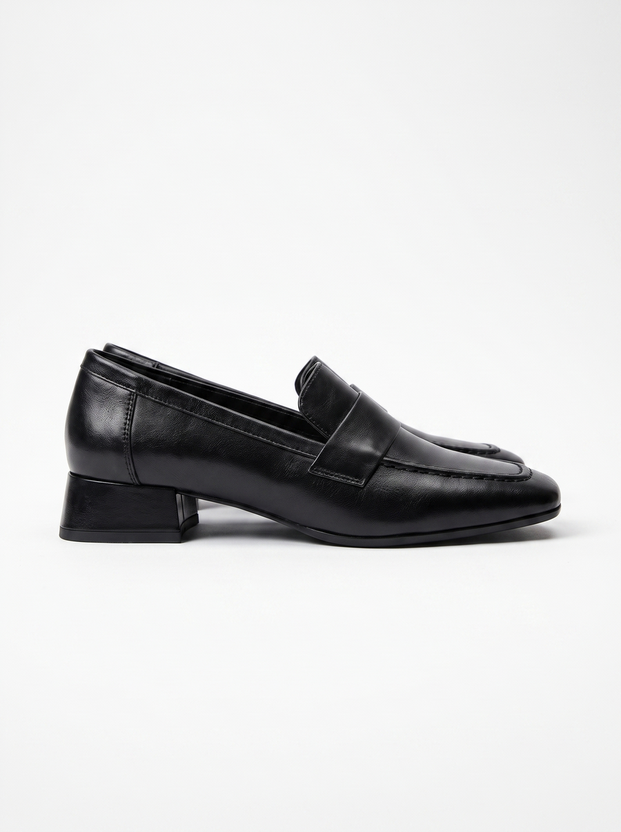 Lissa Block Heel Loafers