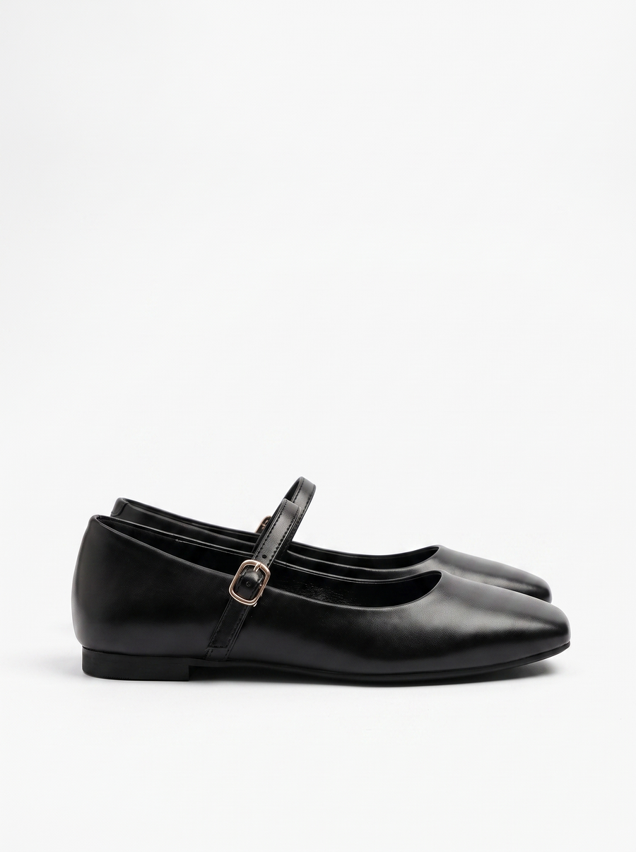 Lois Square Toe Mary Jane Flats