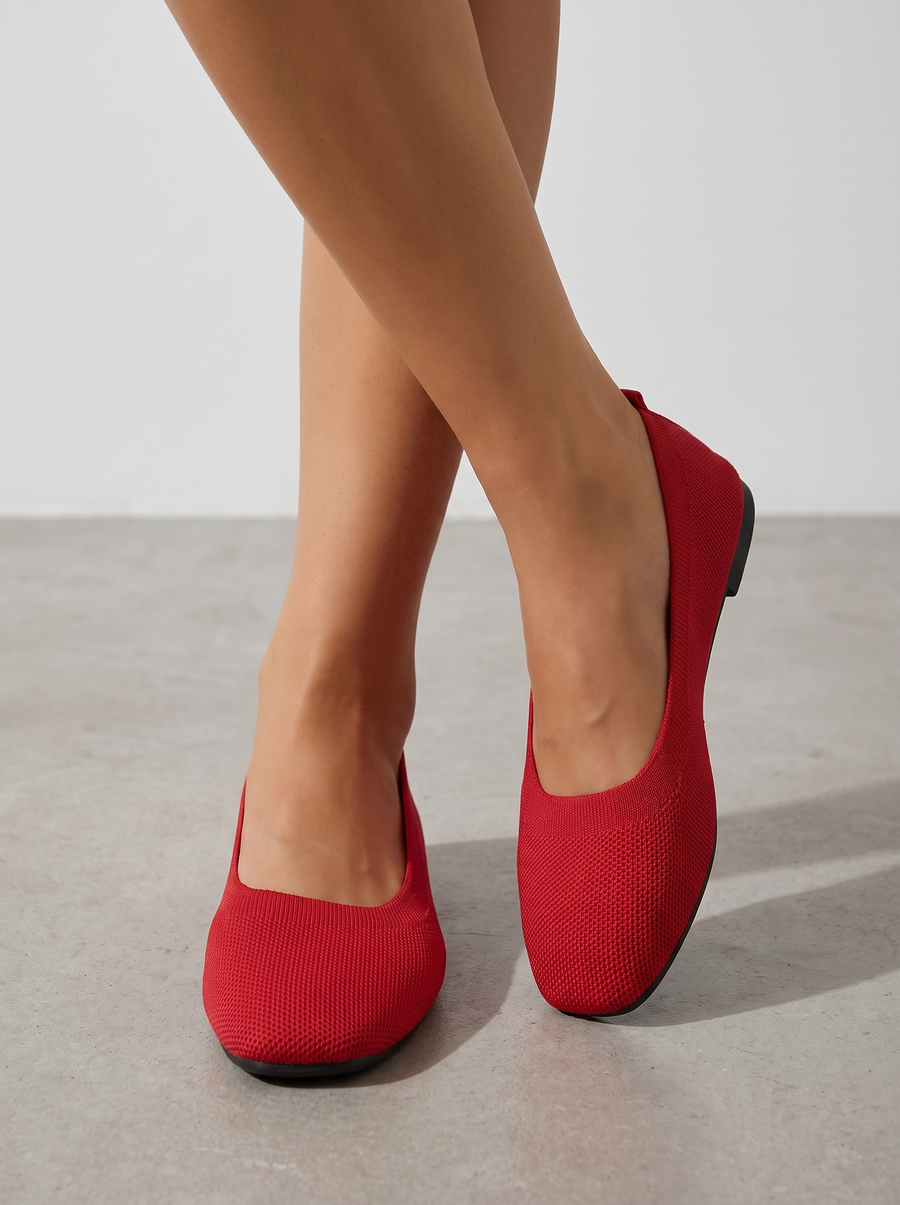 Lita Knit Look Ballet Flats