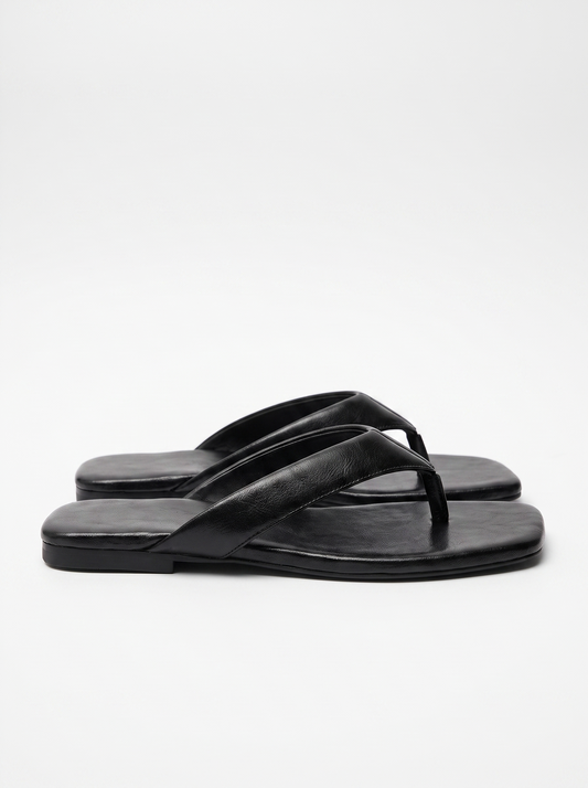Trisha Square Toe Flip Flops