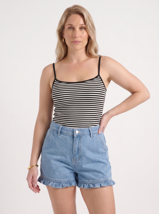 Zinnia Striped Spaghetti Strap Top